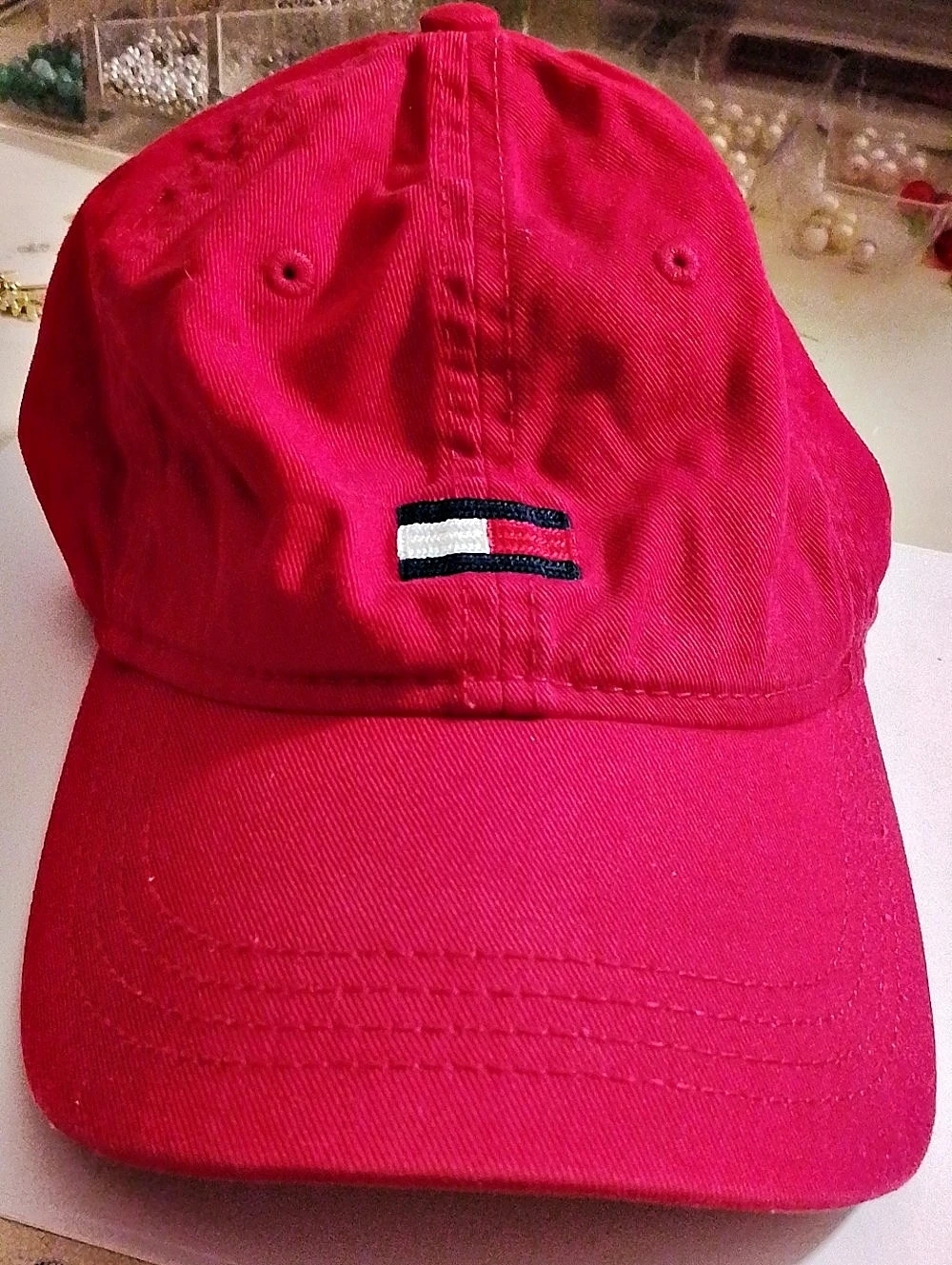 Tommy Hilfiger Flag Logo Baseball Cap Cotton Baseball Cap Like New